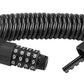 ROCKBROS Hjelm stålkabellås 150cm/4.6mm zink og PVC