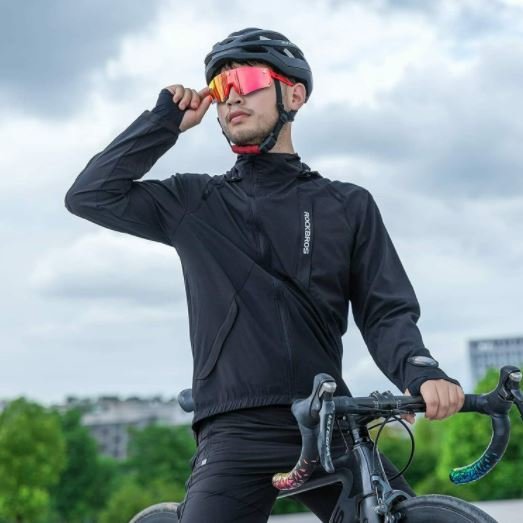 ROCKBROS Jakke til mænd/kvinder Cykeljakke Løbejakke Udendørs – Rinosbike.dk