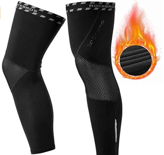 ROCKBROS LKPJ003 Cykelbenvarmere knæpuder vinter S-3XL (1 par)