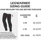 ROCKBROS LKPJ003 Cykelbenvarmere knæpuder vinter S-3XL (1 par)