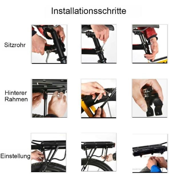 ROCKBROS MTB Cykelholder med Reflektor Semi Quick Release Max. 50kg Alu