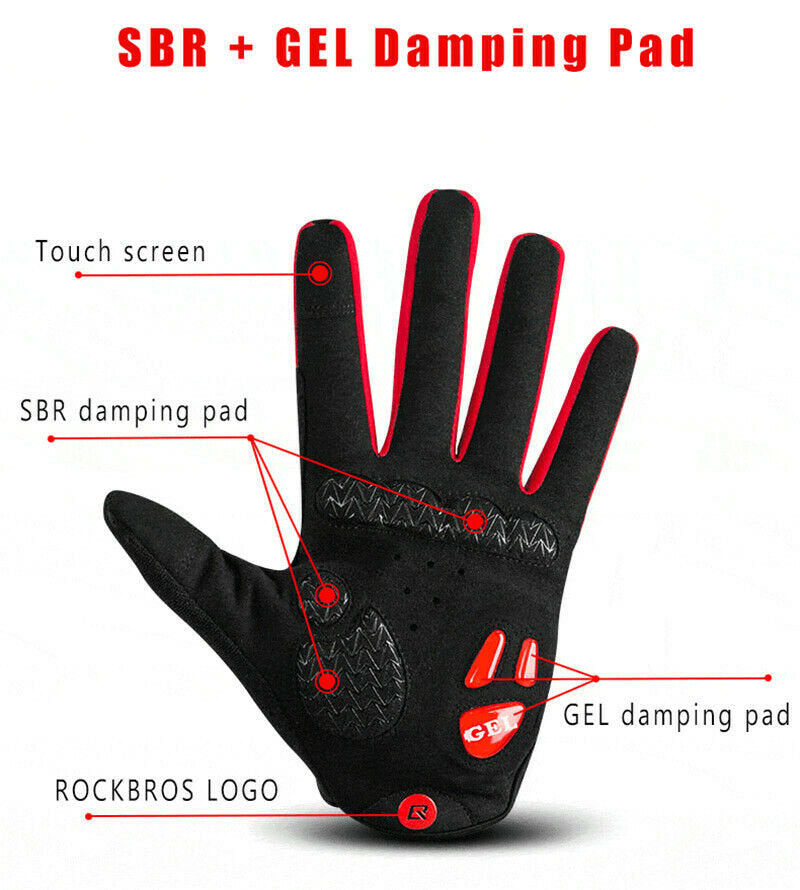 ROCKBROS S169-1 Cykling Vinterhandsker Motorcykel