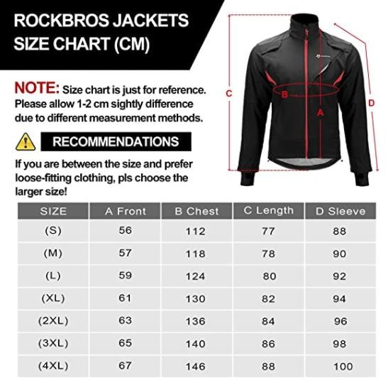 ROCKBROS YPW021 Cykel vinterjakke vand og vindtæt jakke M-4XL