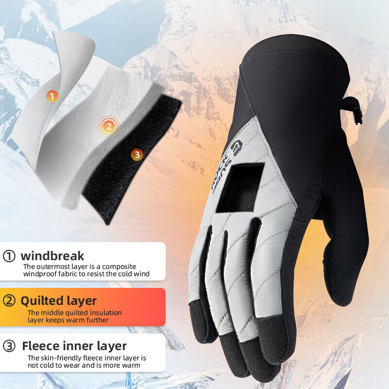 ROCKBROS Vintercykelhandsker Handsker Touch Screen Warm Thermal Sport