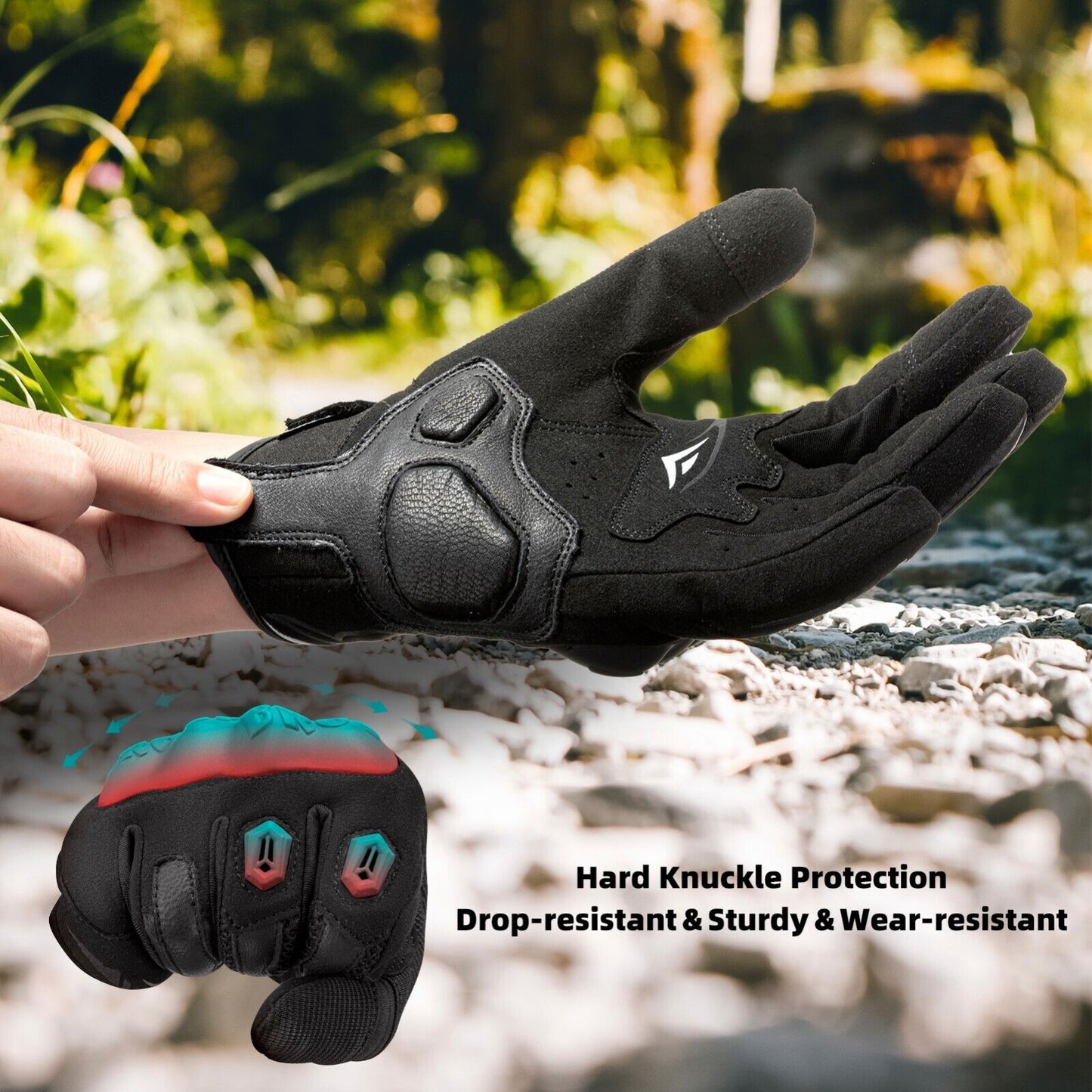 ROCKBROS Vinter Motorcykel Handsker Touch Screen Cycling Warm